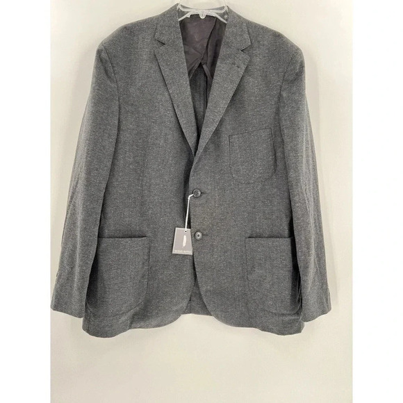 Michael Bastian 46R Gray Wool Blend Blazer Men's Three-Button Jacket NEW TAGS
